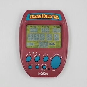 Reczone Texas Hold Em Electronic Handheld Game Travel Pocket CS2090